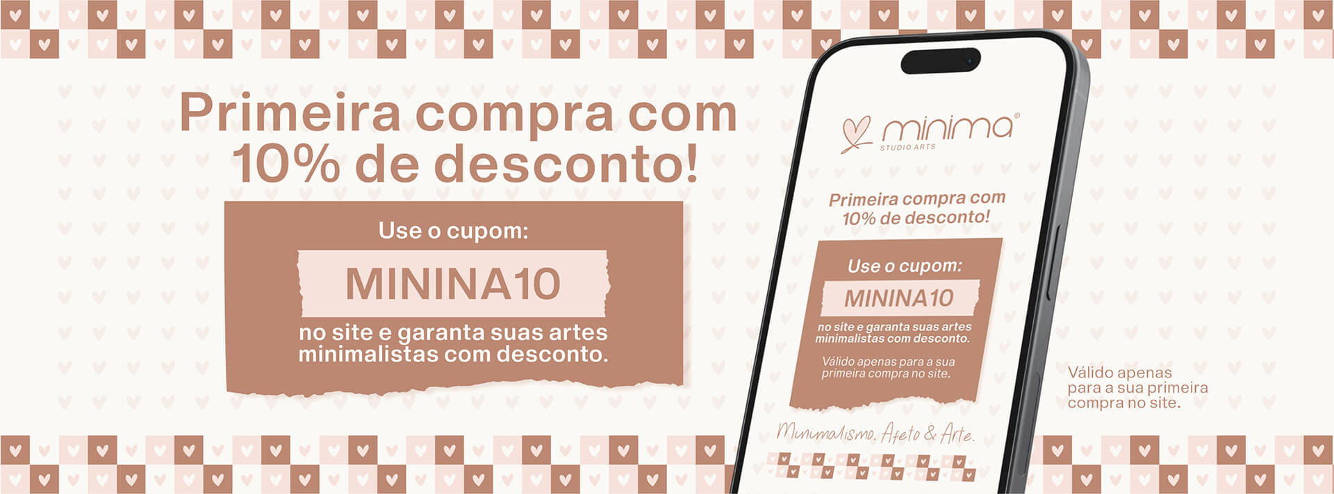 Artes para Canecas Minimalistas 21 Banner Central Minima studio artes para canecas