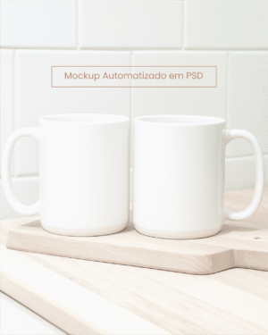 Mockup PSD para Canecas Automatizado M4
